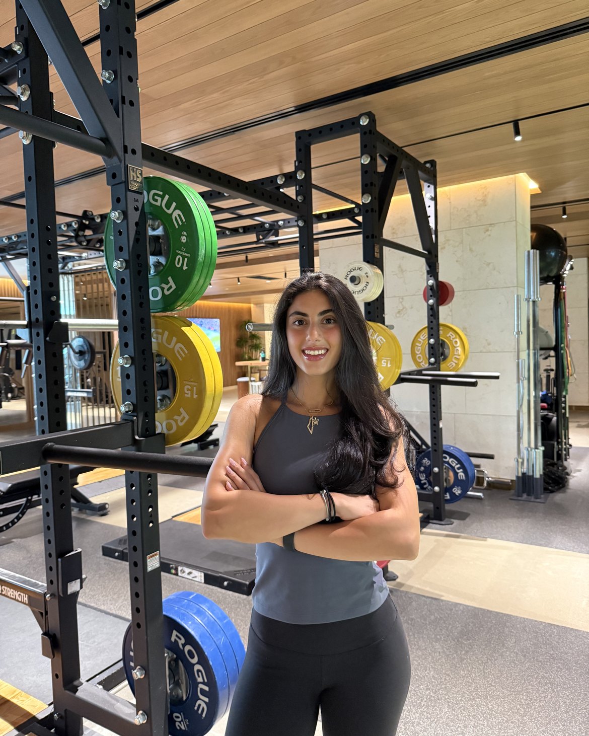 Julia Charaf in the gym